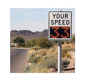 Radar Speed Control Sign